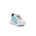 Ayakmod Beyaz Lacivert Cırtlı Fileli Hafif Unisex Çocuk Spor Ayakkabı F,Beyaz 34
