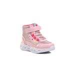 Ayakmod Kids-P Pudra Kalp Desenli Simli Kız Çocuk Sneaker Bot