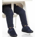 Ayakmod Lacivert Süet Cırtlı Bebek Panduf Ba&Ba 058989 B
