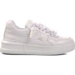 Ayakmod Premium 1306 Beyaz Cilt Erkek Sneaker - 43