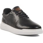 Ayakmod Premium 411 M Siyah-Beyaz Hakiki Deri Erkek Sneaker - Siyah - Beyaz