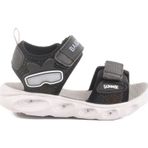 Ayakmod Siyah Cırtlı Işıklı Erkek Çocuk Spor Sandalet 018127 P