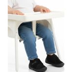Ayakmod Siyah Süet Cırtlı Bebek Panduf Ba&Ba 058989 B