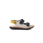 Ayakmod ŞNG 1530-F Lacivert Nubuk-Sarı-Krem Erkek Çocuk Sandalet