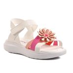 Ayakmod ŞNG8010F Beyaz Fuşya Pembe Kız Çocuk Sandalet