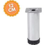 Ayarlanabilir 12 cm Bingolu Krom Metal Mobilya Ayağı, Lüks Metal Mobilya Ayak, Koltuk, Dolap, Şifonyer Ayak