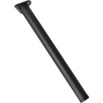 Ayarlanabilir 2 Adet Paslanmaz Çelik Masa Ayakları - Mutfak Tezgahı, Bar, Ünite için 40 cm Yuvarlak Metal Kürk Destek Ayakları - Şık Siyah Tasarım