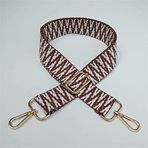 Ayarlanabilir 3,8 cm omuz askısı, el çantaları için, 80 – 130 cm, renkli çanta kemeri, altın karabinalı, yedek taşıma kayışı, örgü desenli omuz askısı, kadınlar için çanta, beyaz, kahverengi