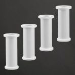 Ayarlanabilir 4 Adet 15 Cm Beyaz Plastik Ayak Dolap Mobilya Tezgah Yükseltici Yükseltme Ayağı