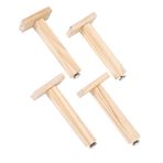 Ayarlanabilir Ahşap Yatak Ayakları - Çam T Şekilli Koltuk Ayakları 8 cm Yükseklik Metal Taban Aksesuarları Yatak Çerçeveleri için Çıtalı Tabanlarla Uyumlu - Dekorunuzu Geliştirin