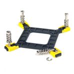 Ayarlanabilir Anakart Arka Plaka CPU Soğutucu Montaj Braketi Kiti Intel LGA 775 1150 1155 1156 1366 1700 Anakart CPU Radyatör Tutucu Arka Plaka Çıtçıtlı Vida Cıvataları ile Uyumlu
