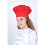 Ayarlanabilir Çocuk Chef Aşçı Şapkası (Ayarlanabilir Çocuk Şef Aşçı Şapkası) - Kırmızı