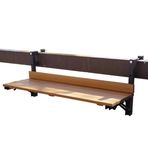 Ayarlanabilir Dış Mekan Katlanır Yan Sehpa Balkon Korkuluk Duvara Monte Veranda Masası Kompakt Asılı Masa Yerden Tasarruflu Ahşap Renk Tasarım 80 x 26 cm (31,4 x 10 inç)
