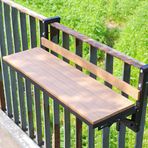 Ayarlanabilir Dış Mekan Katlanır Yan Sehpa Duvara Monte Korkuluk Masası Veranda ve Balkon için Kompakt Bar Kaldırma Masası Katlanabilir 119,88 cm x 24,8 cm Asılı Masa Çok Yönlü ve Yer Tasarrufu
