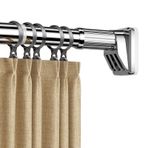 Ayarlanabilir Gergi Çubuğu 40-490 cm, Matkap Perde Çubuğu, Paslanmaz Çelik Duş Perdesi Çubuğu, Banyo, Pencere, Mutfak, Dolap için Genişletilebilir Kelepçe Çubuğu (50-75 cm)