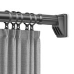 Ayarlanabilir Gergi Perdesi Çubuğu 40-490 cm, Delmeden Paslanmaz Çelik, Teleskopik Duş Perdesi Çubuğu, Banyo, Pencere, Mutfak, Dolap için Kolay Kelepçe Çubuğu (Gri, 210-300 cm)