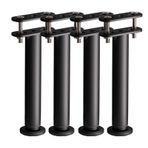 Ayarlanabilir Karyola Destek Ayakları 4'lü Set Yüksekliği 250 mm'den 420 mm'ye kadar ayarlanabilir Ağır Hizmet Tipi Metal, Stabilite için Bağlantı Kayışları Dahil Yatak Çerçeveleri ve Mobilya için