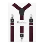 Ayarlanabilir Klipsli Bordo Çocuk Kemer Pantolon Askısı