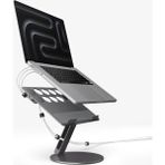 Ayarlanabilir Laptop Masa Standı, Kablo Düzenleyici, Space Gray - Mercan - Seçenek 1