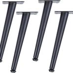 Ayarlanabilir Metal Masa Ayakları 4'lü Set Sehpalar için Konik Tasarım TV Sehpaları Kanepeler ve Yataklar Mobilya Kendin Yap Projeleri için Mükemmel Ağır Hizmet Tipi ve Şık