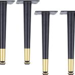 Ayarlanabilir Metal Masa Ayakları 4'lü Set - Sehpalar, TV Sehpaları, Kanepeler ve Yataklar için Konik Tasarım - Mobilya Yenileme ve Özelleştirme için Mükemmel