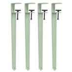 Ayarlanabilir Metal Masa Ayakları - Kendin Yap Sehpa, Yemek Masası ve Konsol için F Şeklinde Demir Mobilya Ayakları - Matkap Kurulumu Yok, Koruma Pedi ve Allen Anahtarı Dahil (71 cm, Yeşil)
