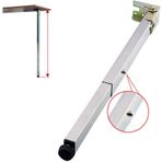 Ayarlanabilir Metal Masa Kelepçesi Ayakları 4F Şekilli Yemek ve Sehpa Ayakları Seti Siyah 45 cm/17,7 inç Konsol ve Modern Mobilya Yükseltmesi için Mükemmel
