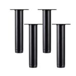 Ayarlanabilir Metal Mobilya Ayakları4 Paket Yuvarlak Boru Dolaplar için Yedek Ayaklar Kanepeler Masalar Dolaplar ve Yataklar Gelişmiş Stabilite için Dayanıklı Demir Ayaklar