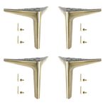 Ayarlanabilir Metal Üçgen Mobilya Ayakları 12 cm 15 cm 19 cm 25 cm Kendin Yap Masa Ayakları Dolaplar için Kanepeler Yataklar Sehpalar Vidalar Dahil Bronz Kaplama - 12 cm (4,7 inç)