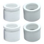 Ayarlanabilir Mobilya Ayakları 4 Parça Beyaz ABS Plastik Koltuk Yükselticileri TV Dolapları Yataklar Yemek Masaları Yedek Ayaklar için 30x50 mm (1.2x2in)