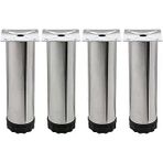 Ayarlanabilir Mobilya Kanepe Baza Koltuk Metal Destek Yukseltici Ayagi 15 Cm Krom Ayaklari (4 Adet)