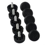 Ayarlanabilir Mobilya Tesviye Ayakları - 10'lu Paket M8 x 30 mm Masalar ve Dolaplar için Plastik Zemin Koruması Sağlam Destek Kaymaz Pedler Kolay Kurulum