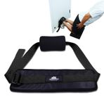 Ayarlanabilir Nordic Hamstring Curl Kayışı Büyük Kapı Çapası ve Neopren Dolgulu - Kapı ve Tezgah için Çok İşlevli Egzersiz Kayışı, İskandinav bukleleri, mekik, kuvvet geliştirme ve çekirdek antrenmanı