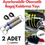 Ayarlanabilir Otomatik Bagaj Yayı 2 Adet Bagaj Kapağı Kaldırma Yayı