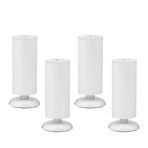 Ayarlanabilir Paslanmaz Çelik Mobilya Ayakları - 4'lü Set Kaymaz Koltuk ve Sehpa Ayakları Montaj Plakası ve Vidaları ile - 3 Renk Mevcuttur (18 cm/7,1 inç ve 30 cm/11,8 inç)