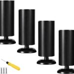 Ayarlanabilir Paslanmaz Çelik Mobilya Ayakları 4'lü Set Metal Koltuk Ayakları Banyo Dolabı Destek Ayakları Sehpa TV Standı Ayakları Kauçuk Paspas Dahil