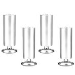 Ayarlanabilir Paslanmaz Çelik Mobilya Ayakları - Sehpa ve Kanepe için 4'lü Kaymaz Set 3 Renk Montaj Plakası ve Vidaları ile 18 cm/7,1 inç & 30 cm/11,8 inç Seçenekleri