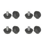 Ayarlanabilir Plastik Mobilya Ayakları 6 mm x 6 mm Siyah Sandalye Ayakları 8'li Set Masa ve Sandalyeler için Mükemmel ve Kurulumu Kolay