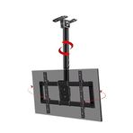 Ayarlanabilir tavan askısı, TV, monitör tutucu, TV asansörü, 37-85 inç televizyonlar için uygun, maks. 600 x 400 mm, taşıma kapasitesi 176 pound