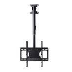 Ayarlanabilir Tavan TV Montaj Braketi - 32-65 inç TV'ler için, Tam Hareketli Yükseklik Ayarlanabilir Döner Eğilebilir Braket, LCD TV ve Monitörler için, Metal Genleşme Vida Sabit,20002500mm