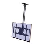Ayarlanabilir Tavan TV Montaj Braketi - 32-65 İnç TV'ler için Tavan TV Montajı, Tam Hareketli Yükseklik Ayarlanabilir Döner Eğilebilir Braket, LCD TV ve Monitörler için, Metal Ge,10001500mm