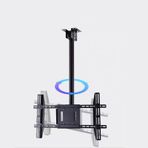 Ayarlanabilir Tavan TV Montaj Braketi - Eğilebilir ve Döndürülebilir TV Sehpası 50-80 İnç TV'lere Uygun, 100kg/220Lbs Yükleme Kapasitesi, İki Tür Kurulum, 1.62.6m,1.62.6m