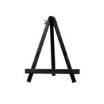 Ayarlanabilir Tripod Raf Boyama, Boyama İçin Ahşap Şövale 20cm 24cm 30cm 40cm 50cm Yükseklik Katlanabilir Masaüstü Ekran Üçgen Braket Boyama İçin Sanat Malzemeleri(18x24cm black)