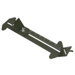 Ayarlanabilir uzunlukta Paracord bileklik Jig kiti, metal dokuma – kendin yap el işi aleti, arkadaşlık, hayatta kalma ve acil durum yanması için, rahat kullanım için kaydırma düğmesi ile (OD yeşil)