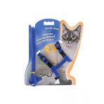 Ayarlanabilir Ve Şık Kedi Gezdirme Tasması 120 Cm Mavi