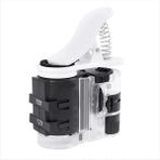 Ayarlı Büyüteç 7-27X 3 Optik Lens Telefon Klipsli UV/Beyaz Işıklı
