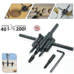 AYARLI DELME PANÇ SETİ 40-200 MM MATKAP UÇU SUNTA AHŞAP ALÇIPAN K