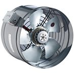 Ayas 25 cm çap YBA-250-2K-M 2650 D/D 220/230 volt Monofaze Yuvarlak Kanal Tipi Aksiyel Fan