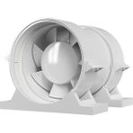Ayas Havalandırma Ayas 100 mm (10 Cm) Plastik Kanal Tipi Fan (Pro Beyaz 4)