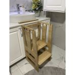 Ayaz Naturel Ahşap Çocuk Öğrenme Kulesi